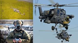 Drohnenangriff auf Kampfhubschrauber Mil Mi-28 (Montage)