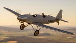 Junkers A50 Junior mit Claus Cordes am Steuer