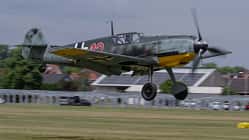 Messerschmitt Bf 109 E "Rote 12" - die einzige fliegende "Emil"-109 der Welt in Lachen-Speyerdorf.