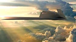 General Atomics GHOST Drohne im Flug (Computergrafik)