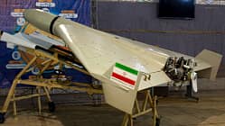 Shahed-136--Drohne auf Ausstellung