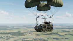 Wiesel-Panzer an Fallschirm