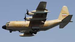 Iranisches SIGINT-Flugzeug RC-130H im Landeanflug.