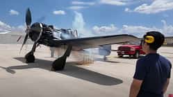 Türkische Fw 190 beim ersten Motortestlauf am 21. Juni 2026.