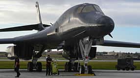 B-1B Lancer auf Guam am Boden