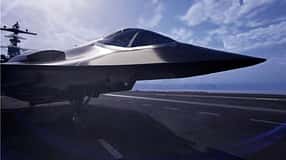 Northrop Grumman F/A-XX auf Trägerdeck (Computergrafik)