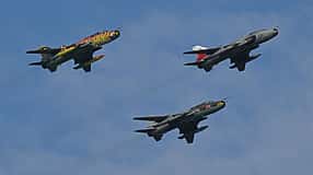 Dreier-Formation Suchoi Su-22 Fitter Polen