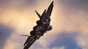 Eine russische Su-57 im Flug.