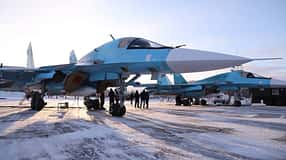 Drei neue Suchoi Su-34 für die russische Luftwaffe.