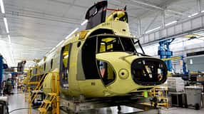 Erste deutsche CH-47F Chinook in der Endmontage.