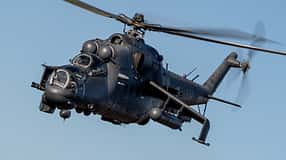 Mil Mi-24P der ungarischen Luftwaffe im Einsatz.
