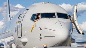 P8A Poseidon der Marine nach der Landung bei der ILA 2026.