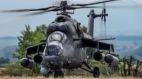 Mi-35M aus Serbien, bulgarische MiG-29 und andere Fluggeräte bei der Übung Thracian Blade 2026 in Bulgarien.