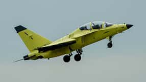 Jak-130M bei ihrem Erstflug.