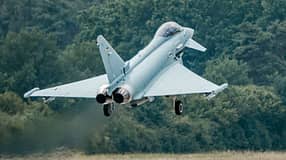 Eurofighter Tranche 4 beim Erstflug in Manching.