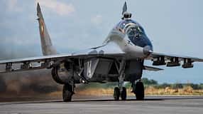 MiG-29 der bulgarischen Luftwaffe in Aktion.