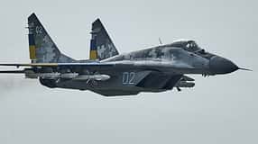 MiG-29 der ukrainischen Luftwaffe im Einsatz. 