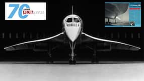 Concorde von vorne mit FLUG REVUE Artikel