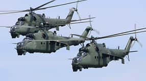 Mil Mi-24 der polnischen Streitkräfte in Aktion.
