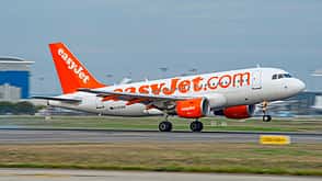 Airbus, A319, easyJet, Landung