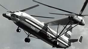 Hubschrauber, schwerster Hubschrauber, Mil Mi, Mil Mi-12, W-12, russischer Hubschrauber Der größte gebaute Hubschrauber Mil W-12 im Flug