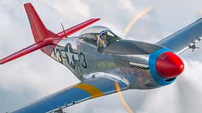 Mustang, P-51, Merlin, North American P-51 Mustang North American P-51D-20NA „Tall in the Saddle“ im Flug