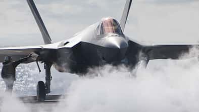 Lockheed Martin F-35C der VFA-147 auf der USS "Carl Vinson".