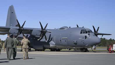 Lockheed Martin AC-130J Ghostrider der 4th SOS in Hurlburt Field, Florida.