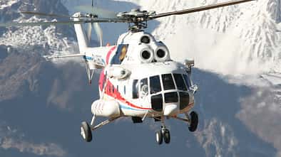 Mil Mi-171 Ende 2018 bei Vorführflügen in China. 