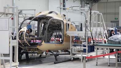 H135-Endmontagelinie in Qingdao 2019.