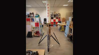 Das FROG-Testfahrzeug in der Entwicklung.