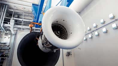 V2500 auf dem Prüfstand der MTU Maintenance