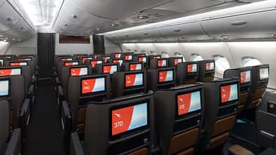 Qantas Airbus A380 mit neuer Kabinenausstattung