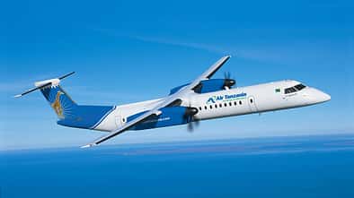 Dash 8-400 für Air Tanzania