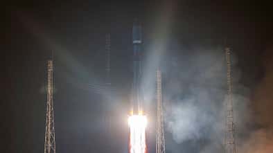 Sojus-Start am 18. Dezember 2019 in Kourou.