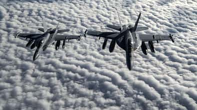 Boeing EA-18G Growler über Afghanistan.