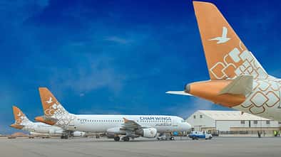 Airbus A320 der Cham Wings Airlines aus Syrien.