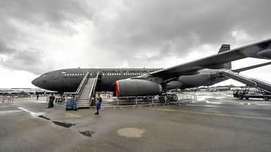 Airbus A330 MRTT der RSAF auf der Singapore Airshow.