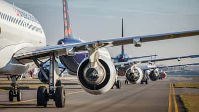 Brussels Airlines hat seine Flugzeuge abgestellt.
