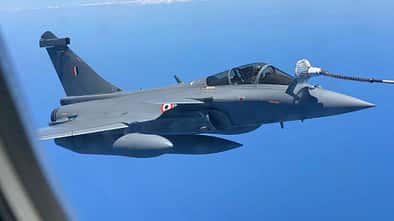 Am 27. Juli 2020 starteten die ersten fünf Dassault Rafale für Indien in Bordeaux-Merignac zum Überführungsflug nach Ambala.