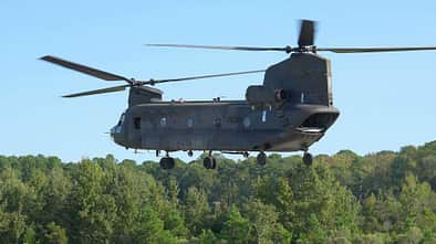 Die Boeing CH-47 Chinook wird bei der US Army mit dem T408-Triebwerk von GE Aviation getestet, das für die CH-53K entwickelt wurde.