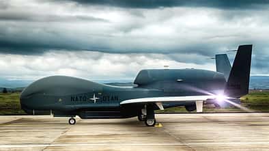 Northrop Grumman RQ-4D Phoenix (AGS) der NATO in Sigonella.