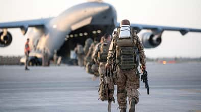 Auch C-17 wurden verwendet, um die letzten deutschen Soldaten aus Mazar-i-Scharif auszufliegen.