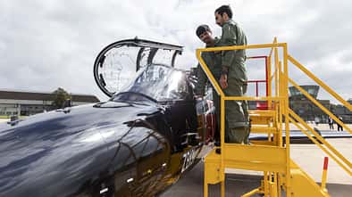 Katarische Piloten werden bei der Royal Air Force in Leeming auf BAE Hawk ausgebildet. 