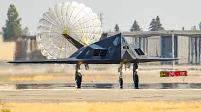 144th Fighter Wing Welcomes F-117s to Train with F-15s
