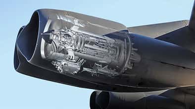 Die acht Triebwerke der B-52H Stratofortress werden durch Rolls-Royce F130 (Militärversion des BR710) ersetzt.