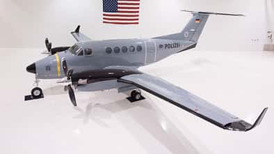 Die Polizei in Hessen fliegt jetzt auch eine Beechcraft King Air 250.