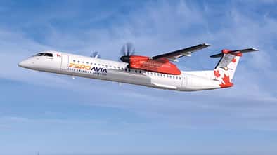 ZeroAvia will die Dash 8 auf einen Wasserstoff-Elektro-Antrieb umrüsten.