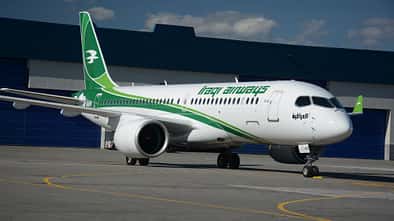 Erster Airbus A220-300 von Iraqi Airways. 