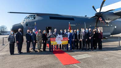 Erste Lockheed Martin C-130J für die Luftwaffe.